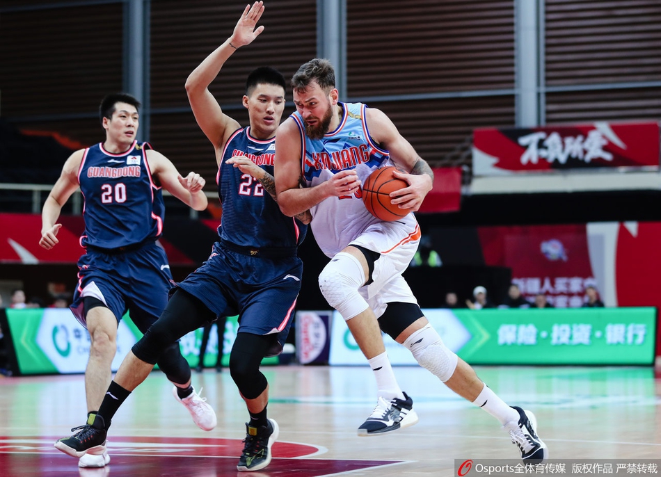 CBA第26轮：广东132-95新疆