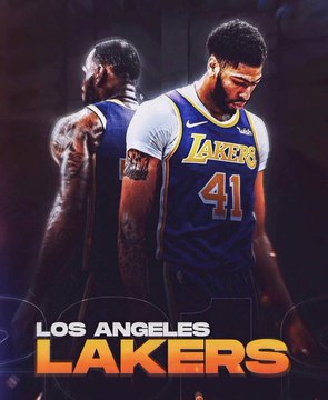 浓眉湖人球衣P图合集来啦!和詹姆斯组现役最强二人组