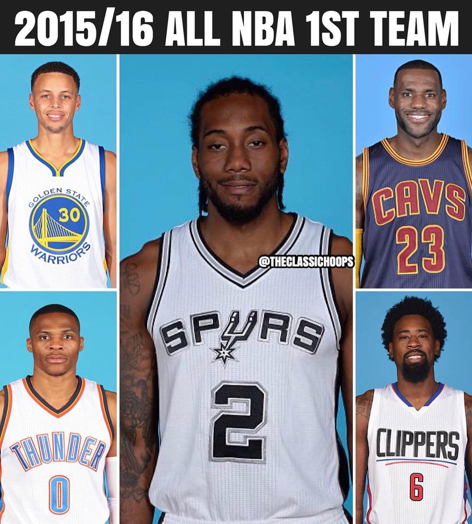 哪年最强？2000-16历年第一阵容回顾：科比17年间11次一阵