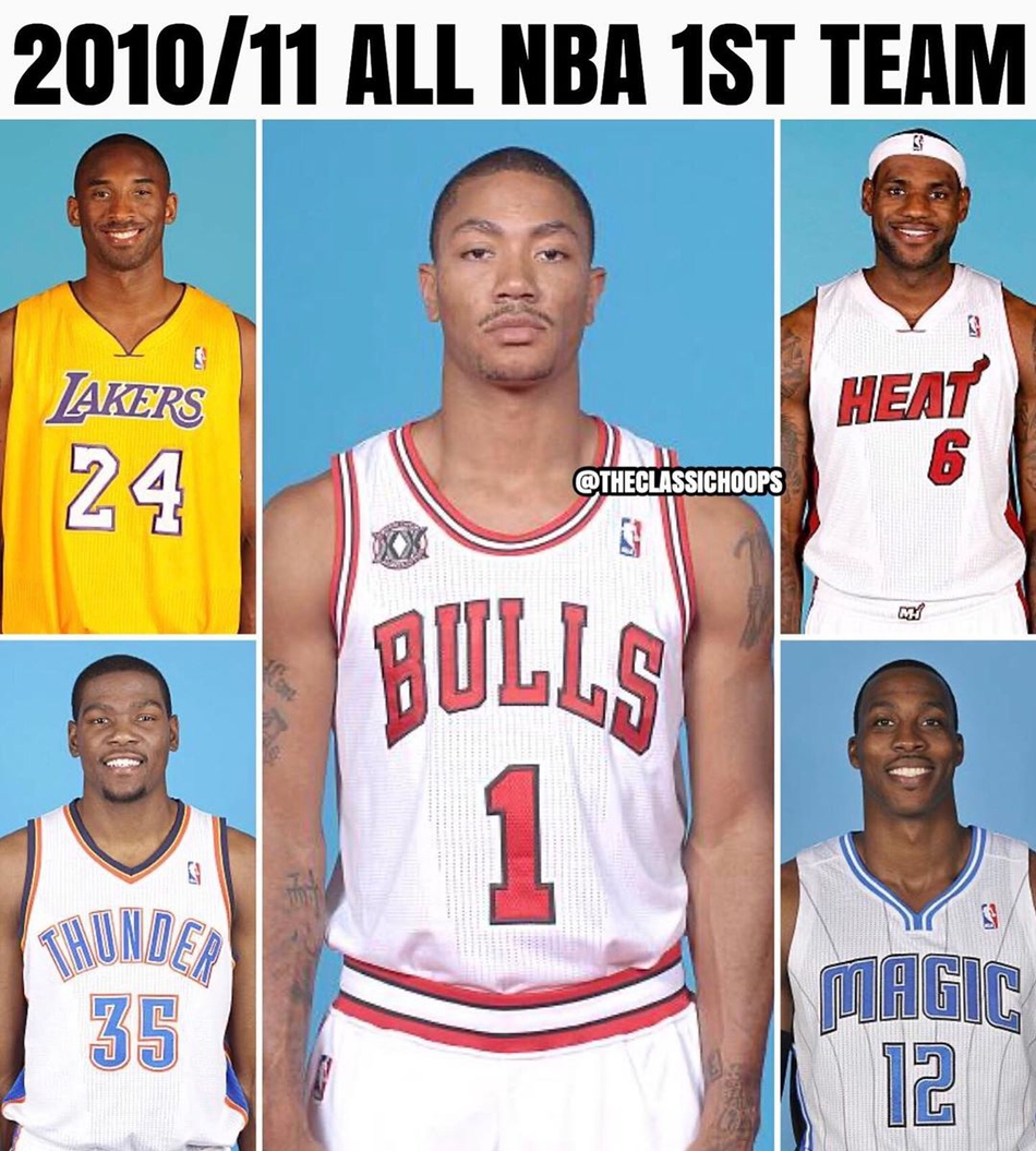 哪年最强？2000-16历年第一阵容回顾：科比17年间11次一阵