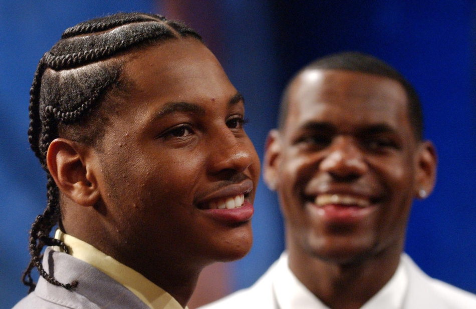 嫩出水!2003年选秀大会上的詹韦瓜 香蕉船兄弟首次同框