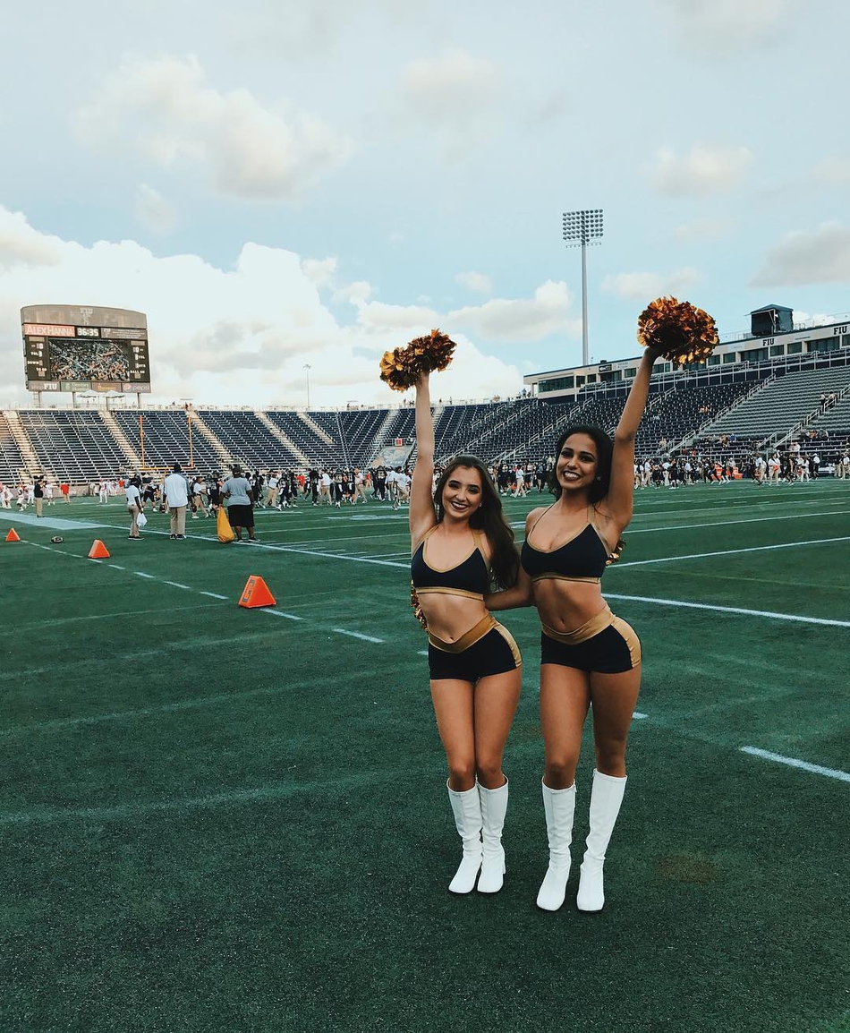 南美风情！身材逆天的22岁热火啦啦队小姐姐！