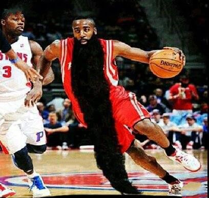 哈登大胡子变化史！从小鲜肉到胡子狂人 10年后竟然变成了这样