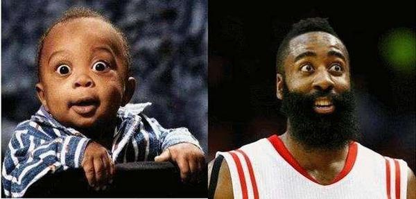 哈登大胡子变化史！从小鲜肉到胡子狂人 10年后竟然变成了这样