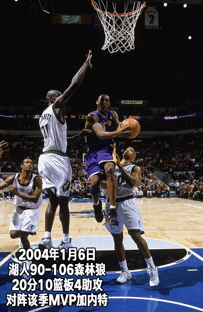 24张经典照片回顾科比生涯第8季：25岁，湖人坐拥F4却错失总冠军