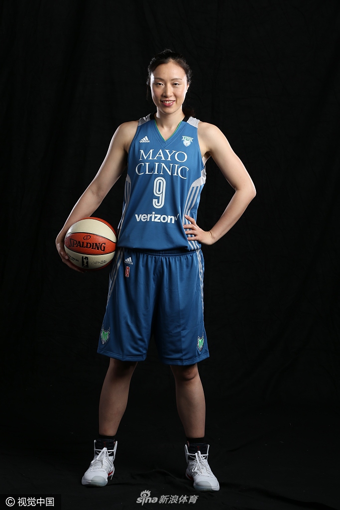 wnba明尼苏达山猫写真中国球员邵婷领衔