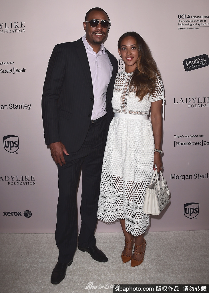 当地时间2017年6月3日,美国洛杉矶,nba球星保罗-皮尔斯携妻子出席"