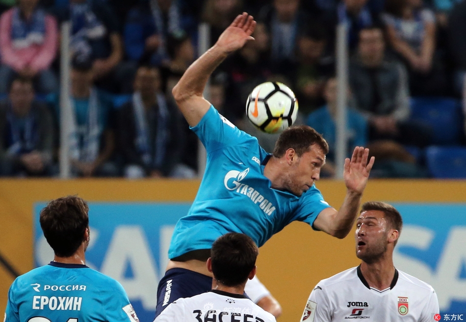 俄超圣彼得堡泽尼特3-0乌法