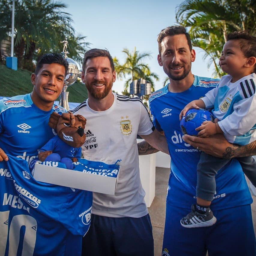 梅西太忙！巴甲球员都是他球迷