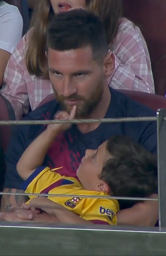 梅西父爱宠溺的一面 儿子太萌