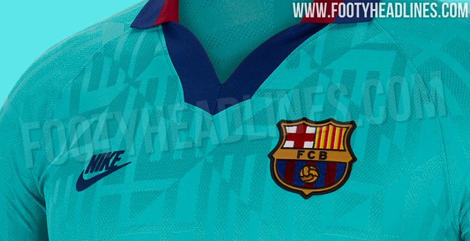 巴萨第三球衣谍照 致敬经典