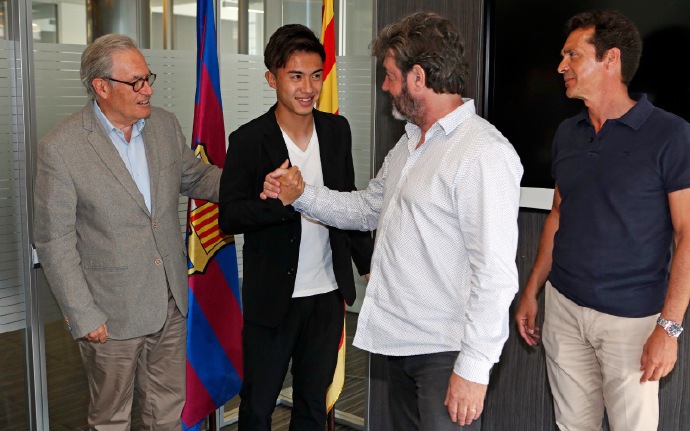 日本两大天才相聚皇马巴萨