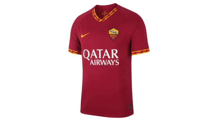罗马新赛季球衣 1细节霸气