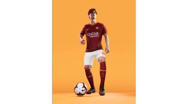 罗马新赛季球衣 1细节霸气