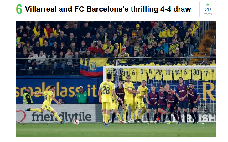 比利亚雷亚尔4-4巴萨