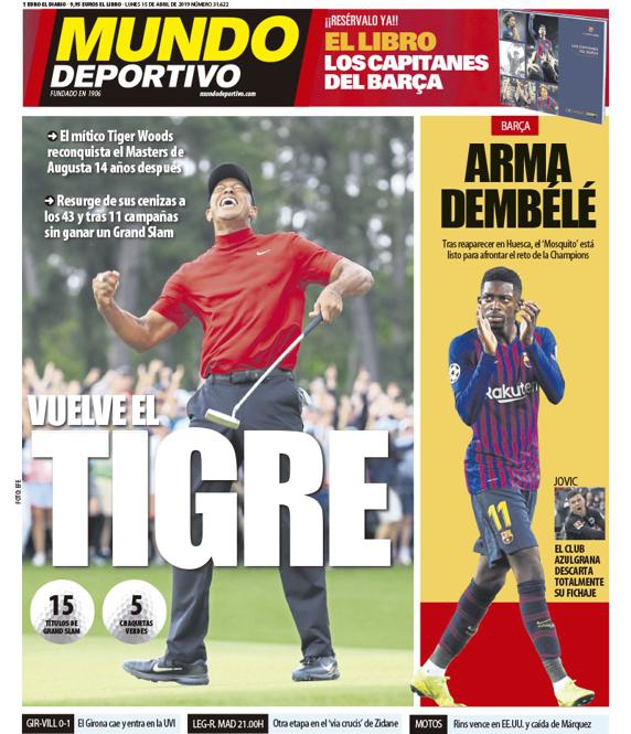 世界体育报：武器登贝莱。