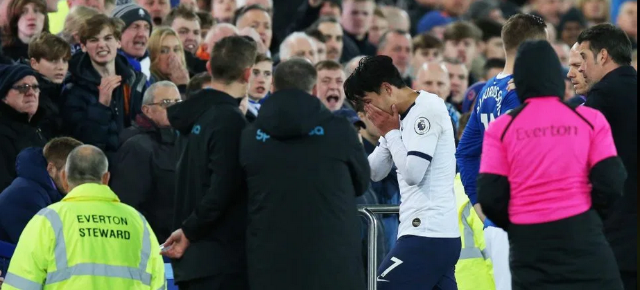 恐怖!孙兴O令英超名将90度断腿