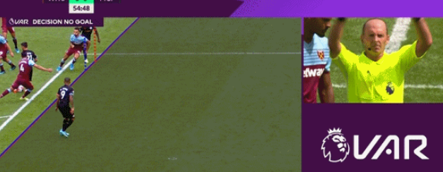 斯特林体毛越位，此球被吹