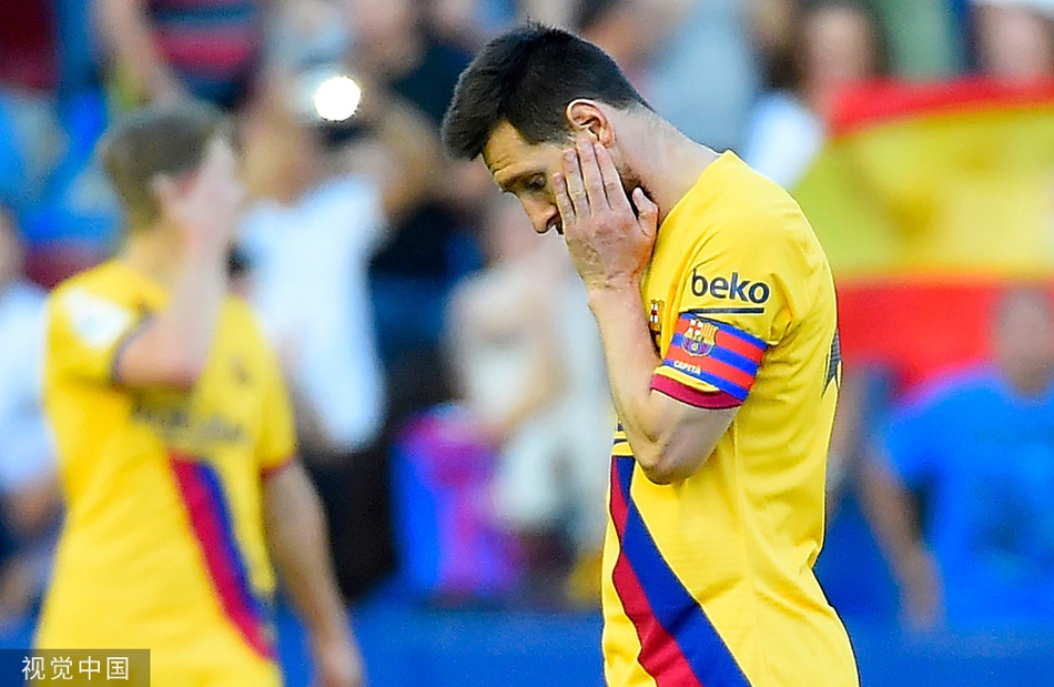 巴萨先输一场，1-3不敌莱万特