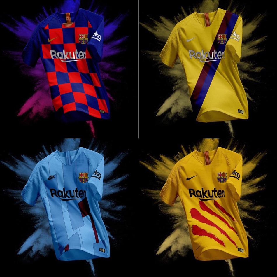 巴萨第4球衣曝光 客战皇马穿这身