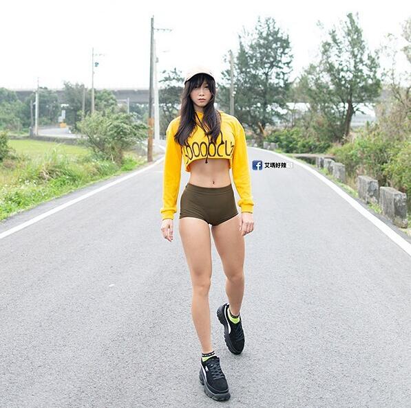 台湾健身女神苦练出的好身材