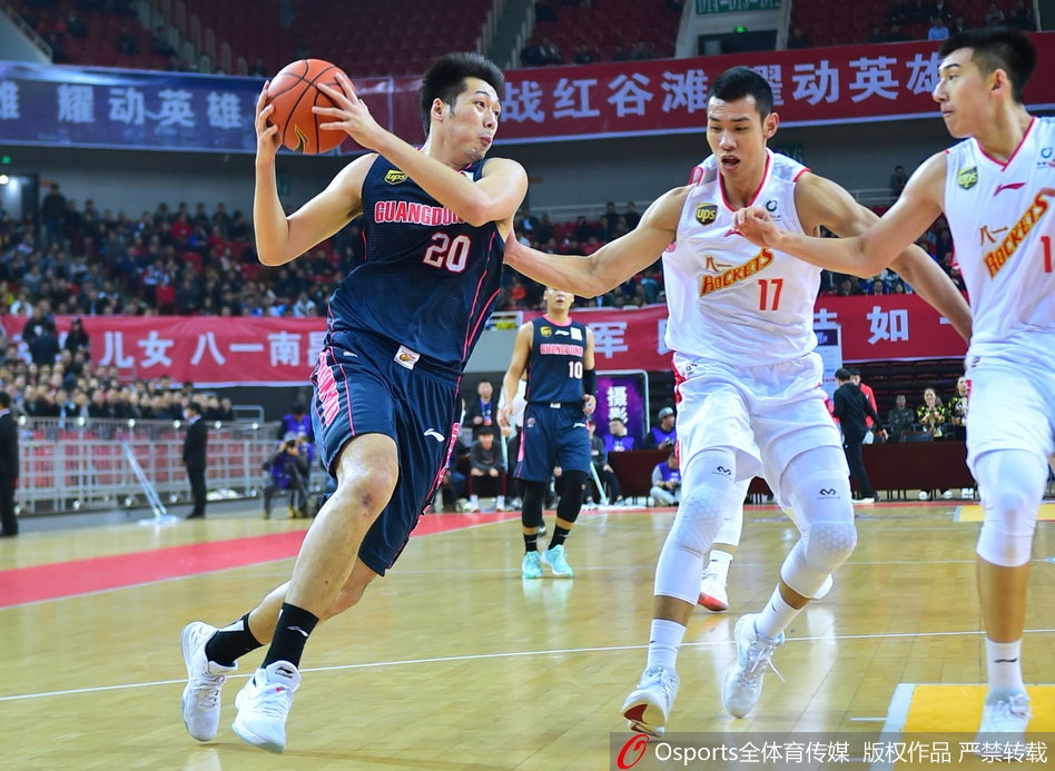 CBA第10轮:八一96-104广东