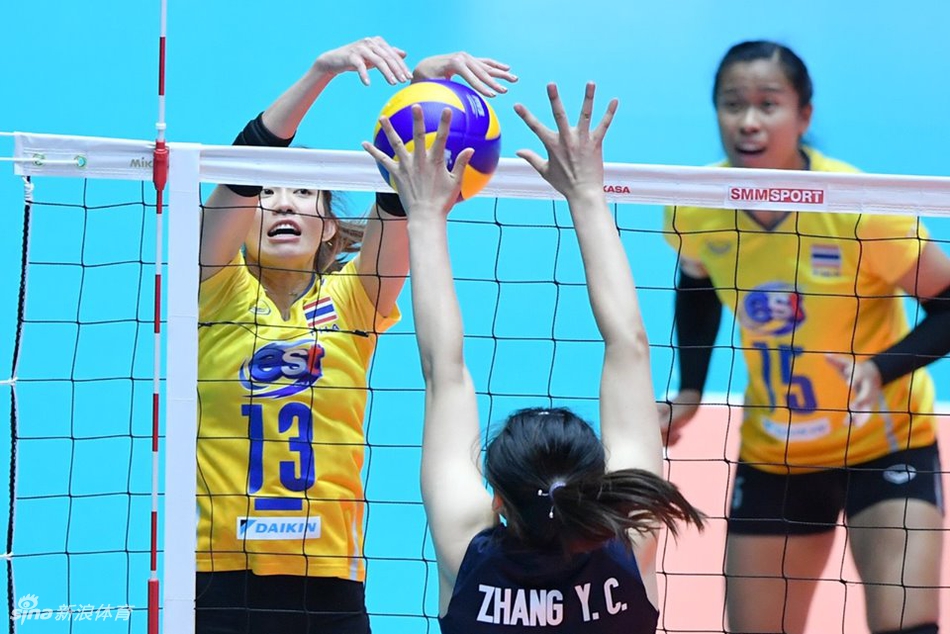 亚锦赛中国女排1-3泰国无缘决赛