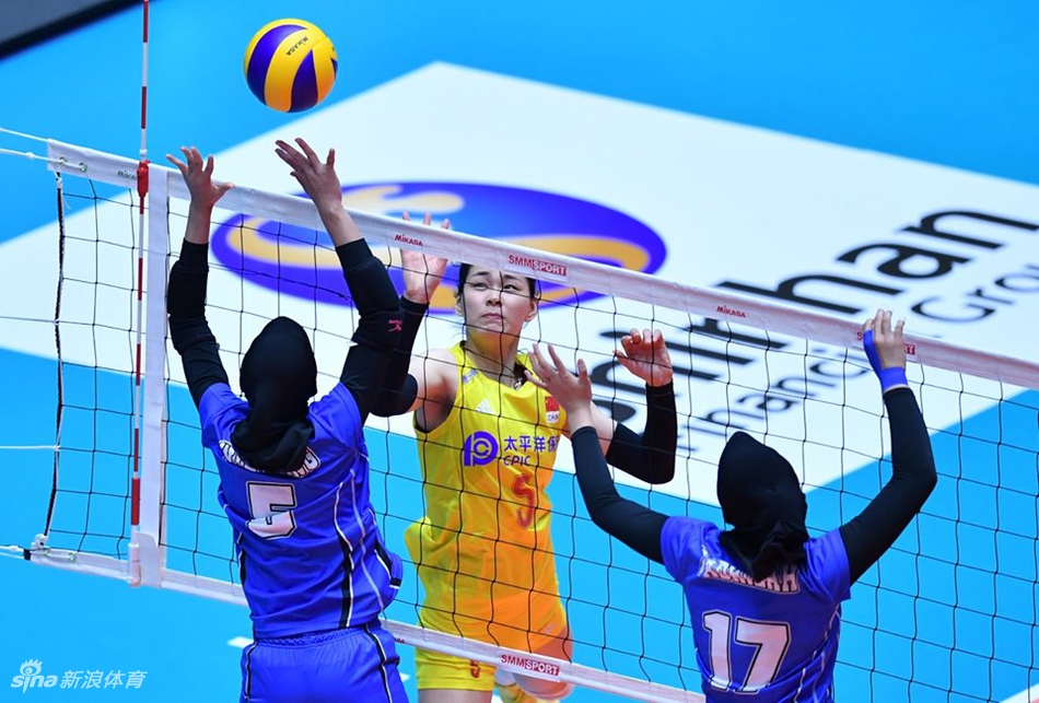 亚锦赛中国女排3-0印尼进八强