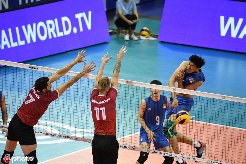 奥运资格赛中国男排2-3加拿大