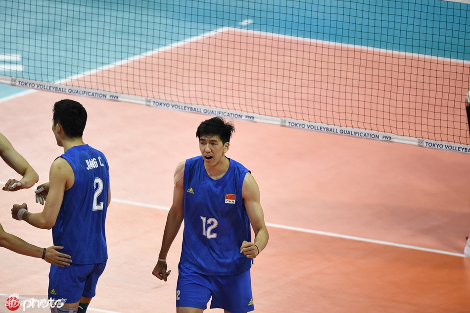 奥运资格赛中国男排2-3加拿大