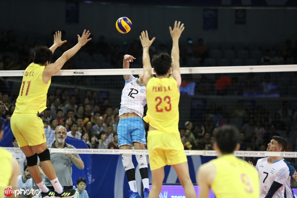 奥运资格赛中国男排2-3阿根廷