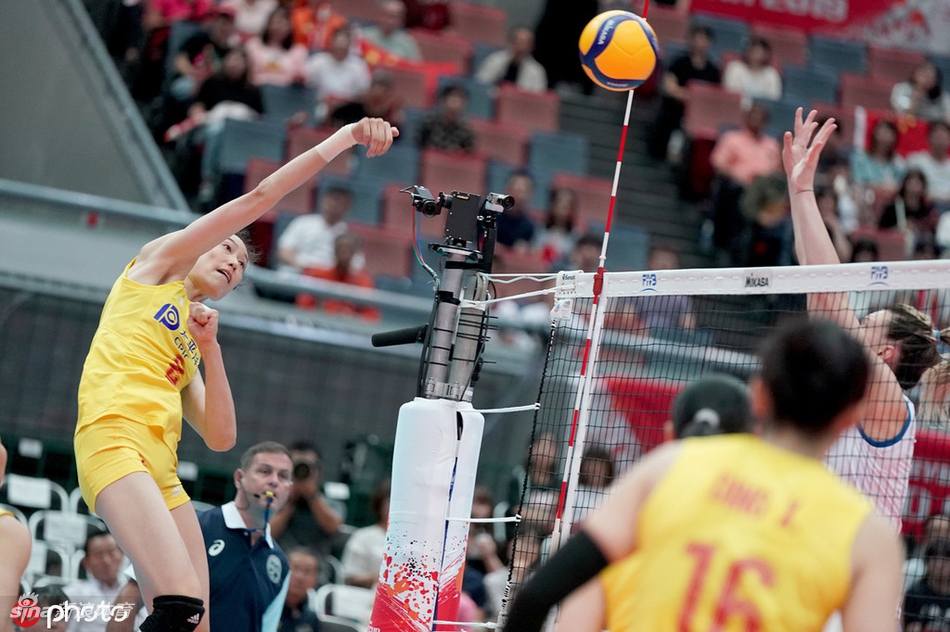 世界杯中国女排3-0塞尔维亚夺冠