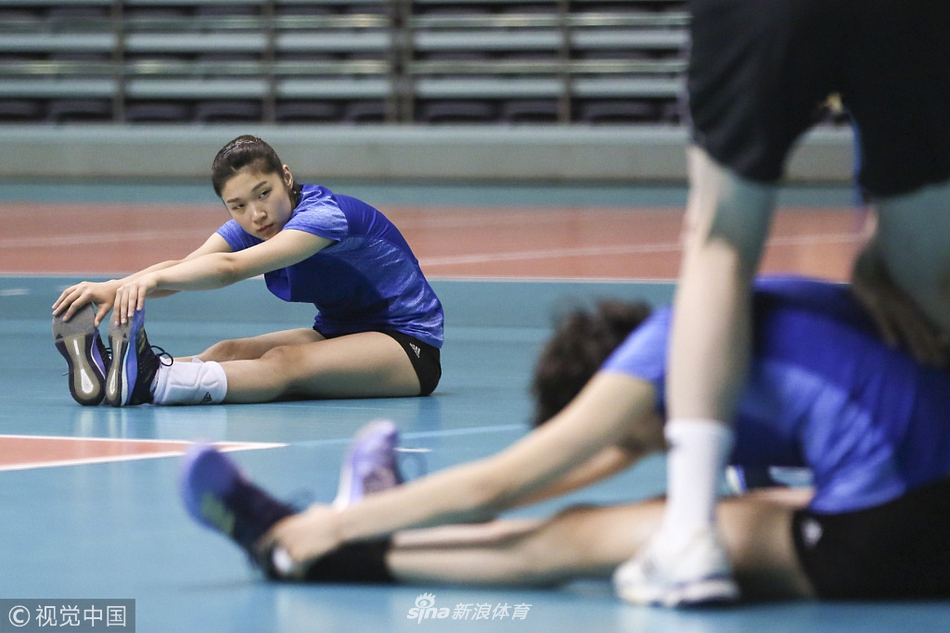 中国女排北仑集训朱婷潜心备战