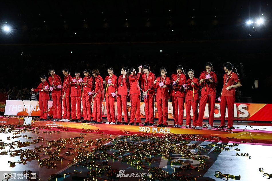 女排世锦赛颁奖仪式中国摘铜