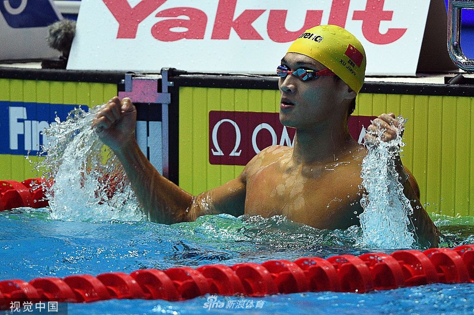 世锦赛100仰徐嘉余半决赛第一进决赛