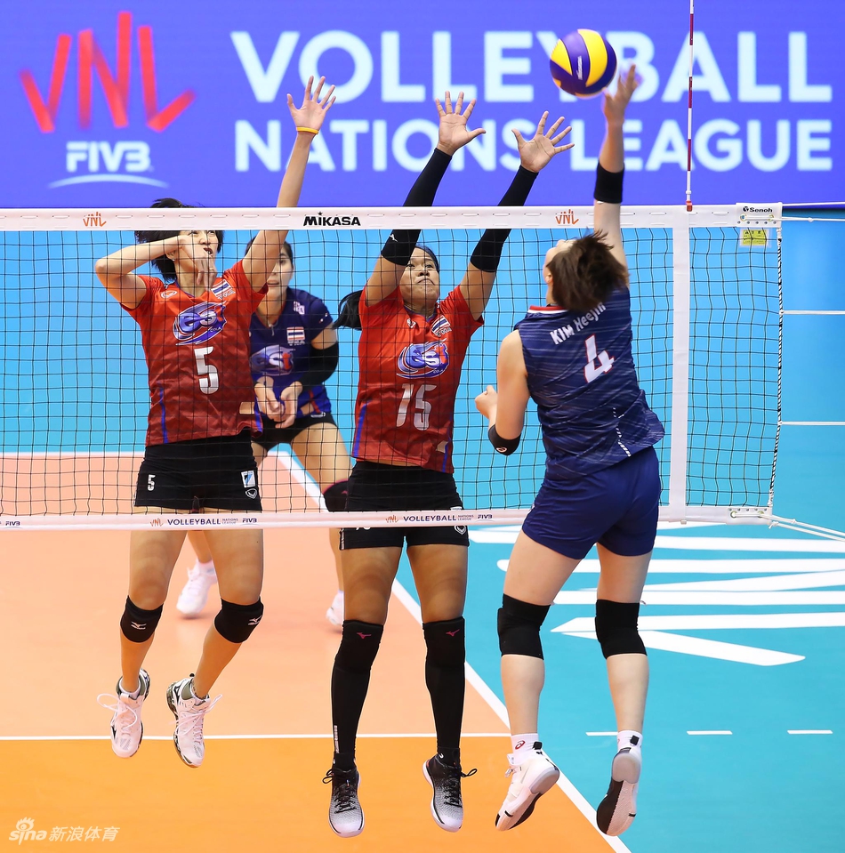 世界女排联赛泰国女排3-1韩国