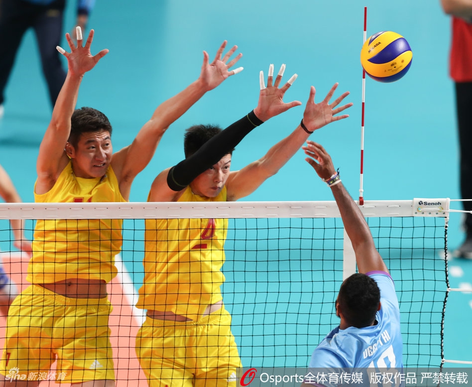 亚运会男排:中国3-1斯里兰卡