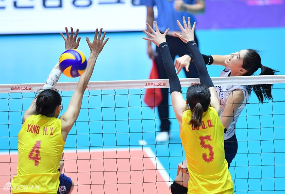 亚锦赛中国女排0-3韩国无缘奖牌