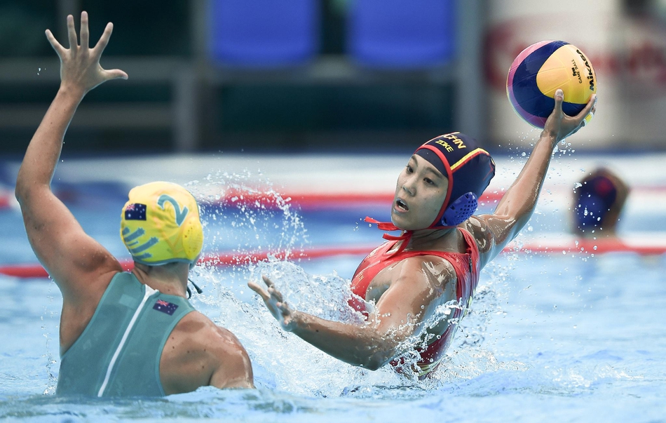 游泳世锦赛沙滩水球中国女队第四