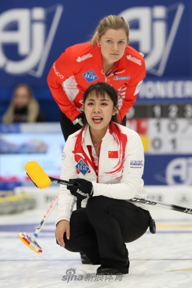 冰壶世锦赛中国女队一日双败落至第四