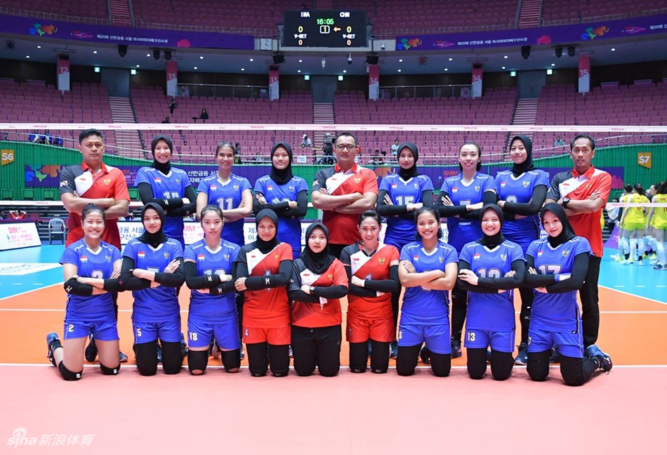 亚锦赛中国女排3-0印尼进八强