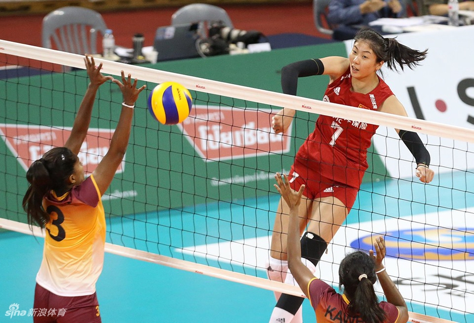 亚锦赛中国女排3-0斯里兰卡