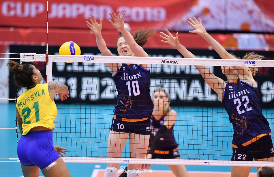 世界杯荷兰女排3-0完胜巴西
