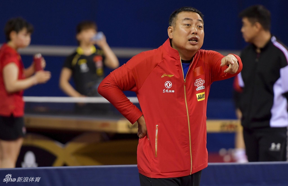 中国国家乒乓球队在多哈备战