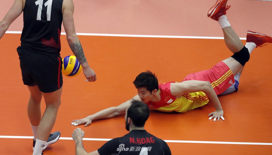 世锦赛中国男排1-3加拿大