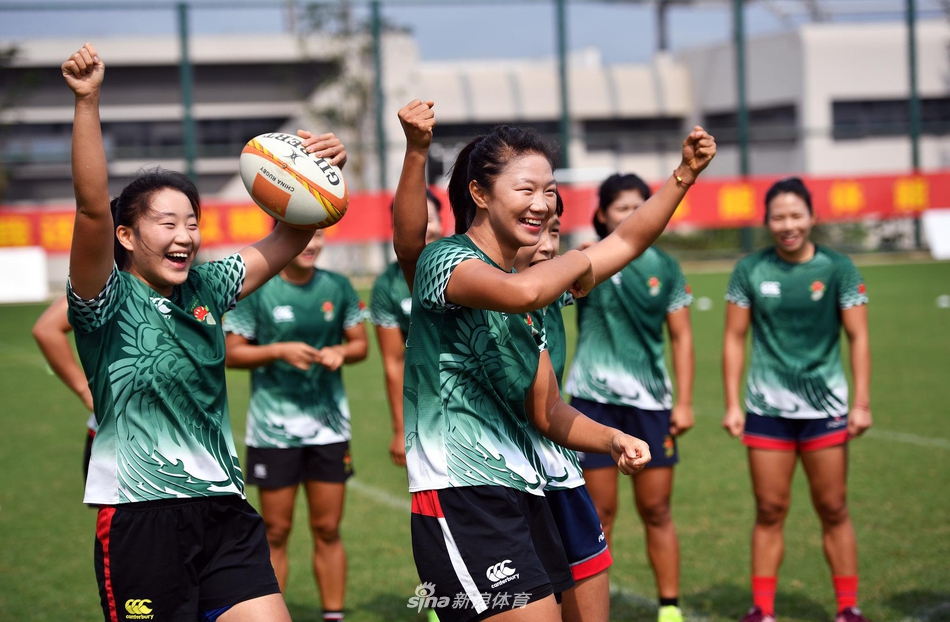 中国女子七人制橄榄球队海口集训