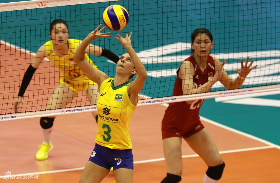 2019世界女排联赛中国0-3巴西