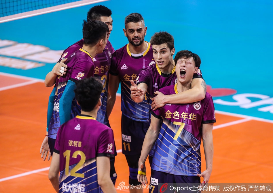 男排八强战上海男排3-1山东男排