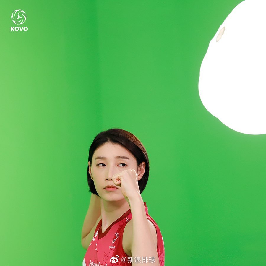 韩国女排金软景联赛官方写真