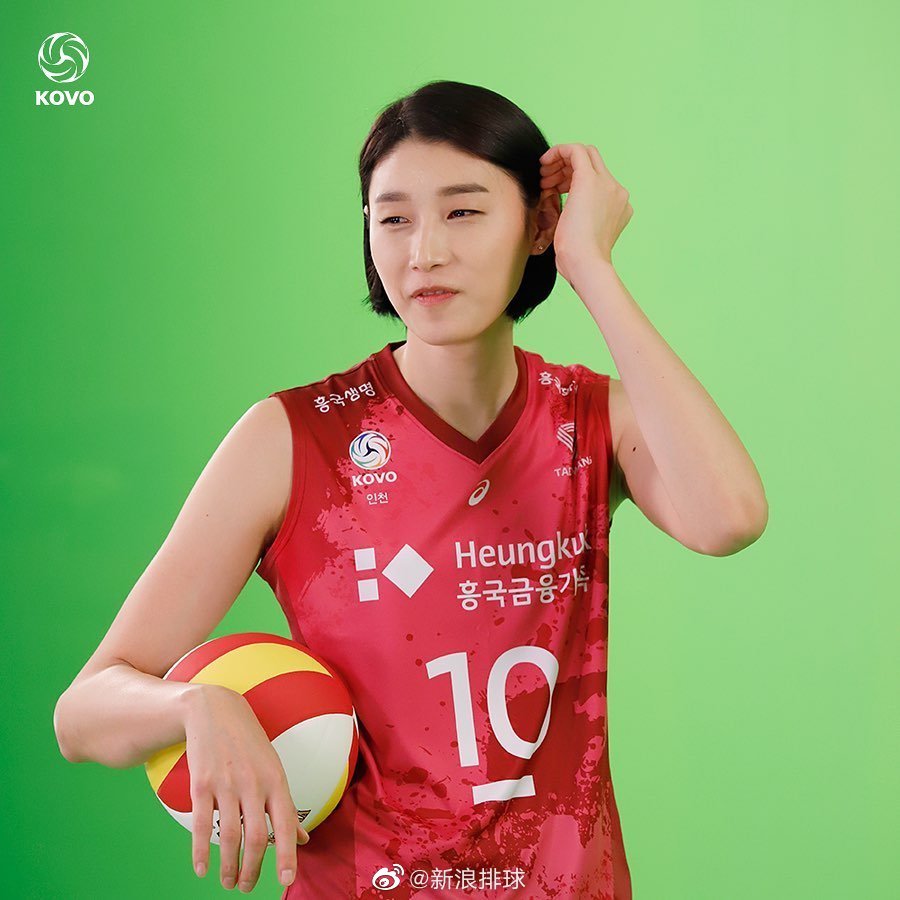 韩国女排金软景联赛官方写真